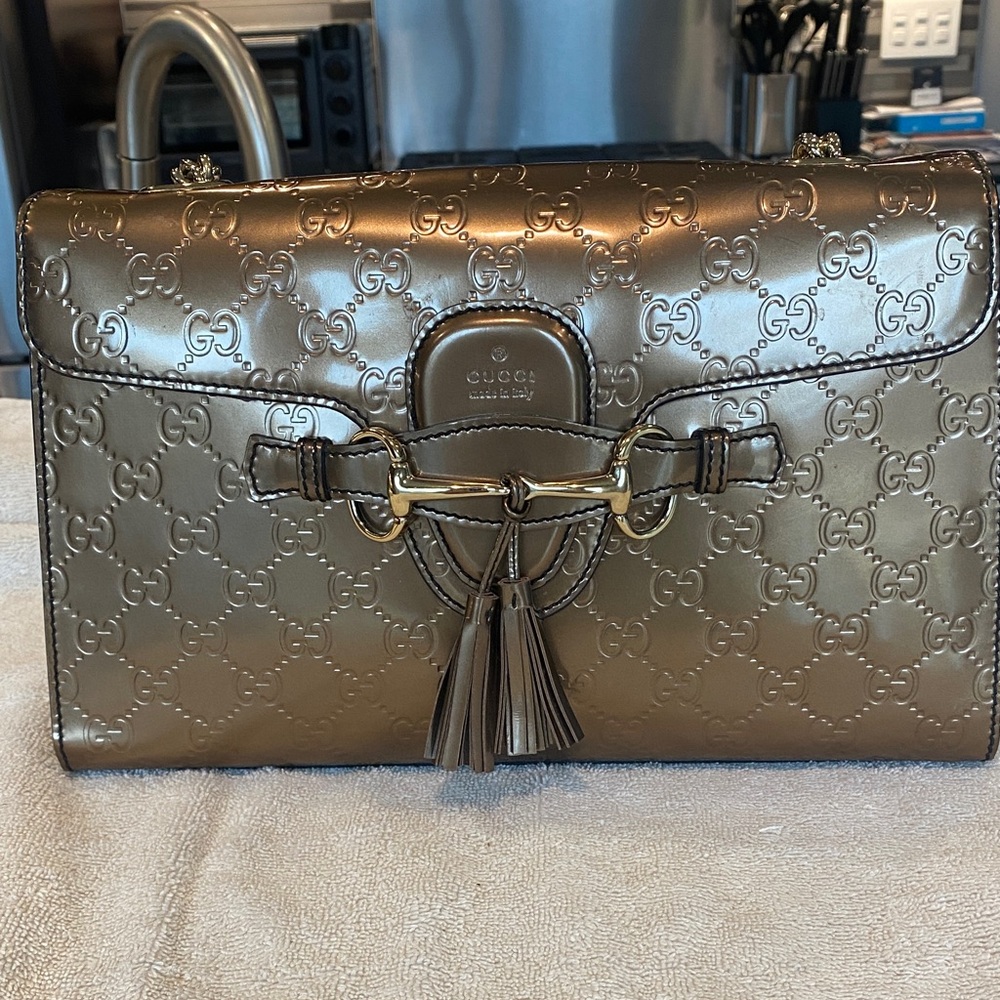Gucci Metallic Gold Satchel